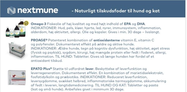 Naturligt tilskudsfoder til hund og kat