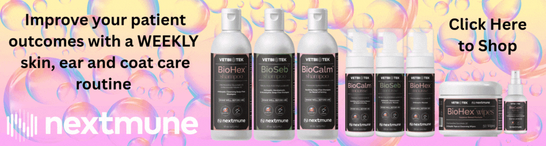 Improve your patient outcomes with a WEEKLY skin, ear and coat care routine